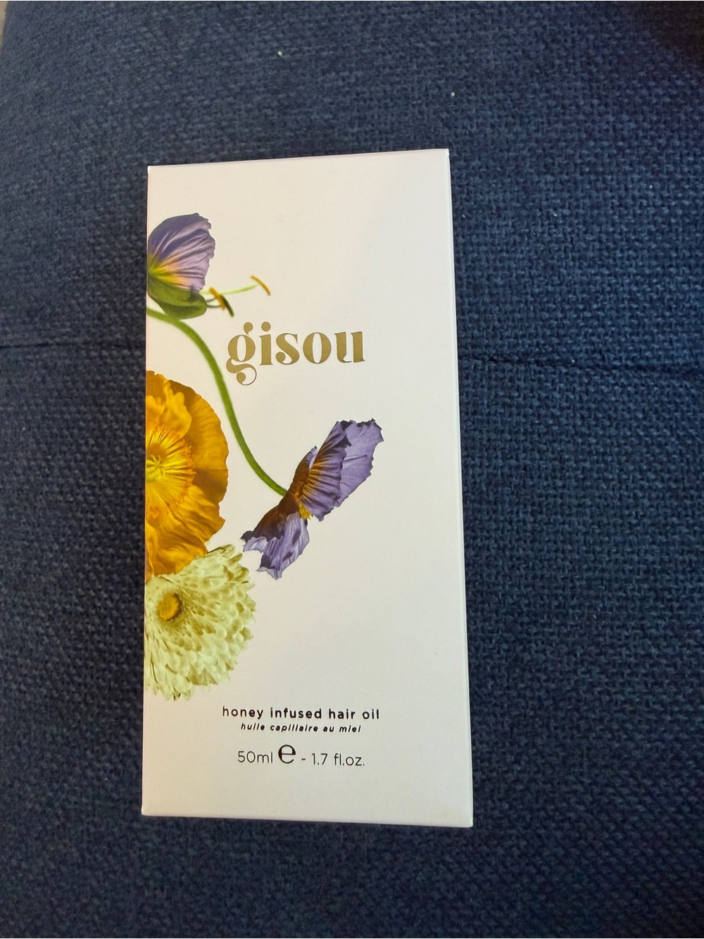 Gisou Honey Infused Hair Oil — White with Floral Accents